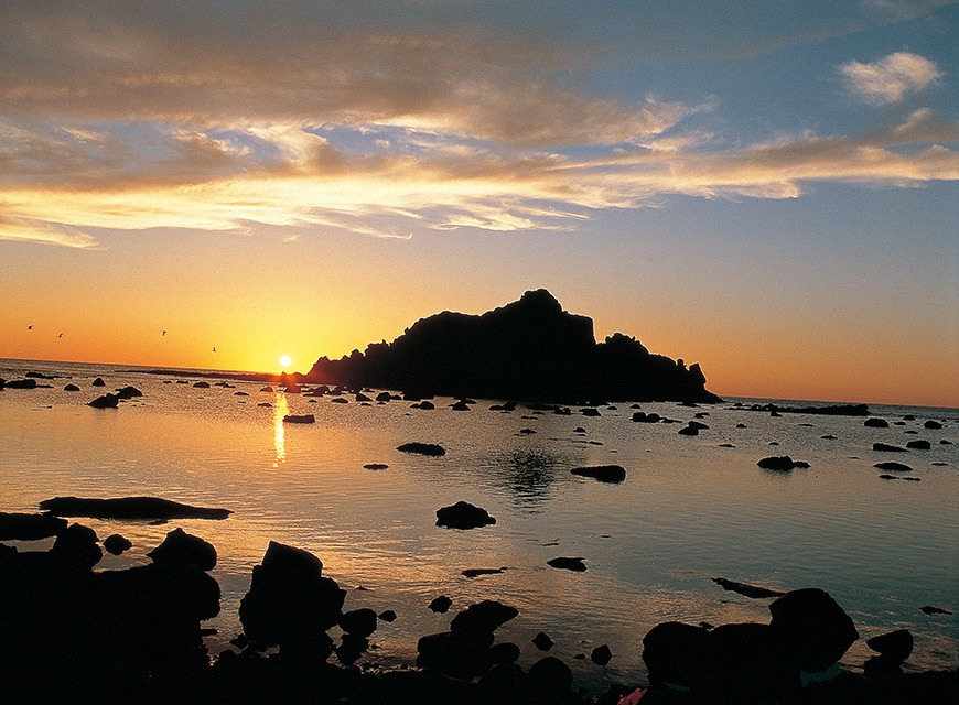 夕陽海岸