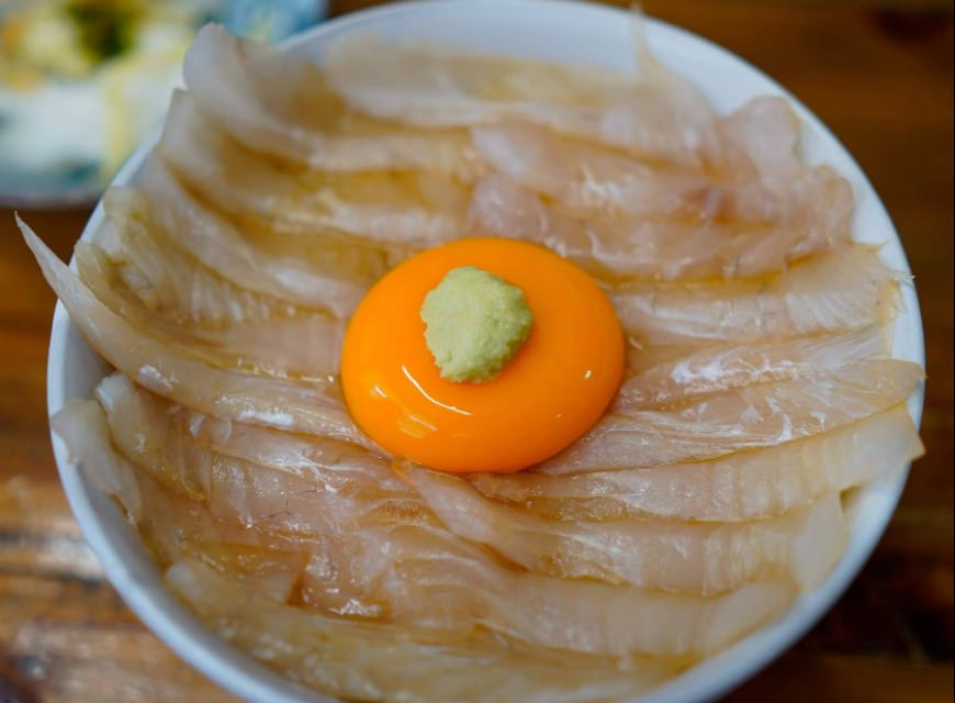 ヒラメ漬け丼