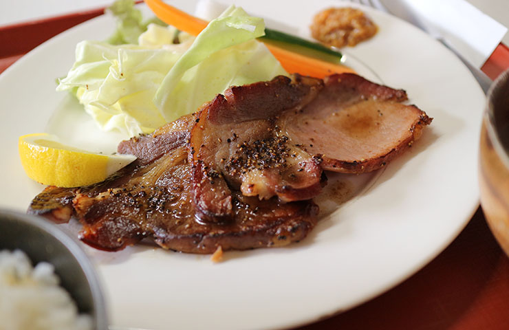 火腿牛排定食JPY1700