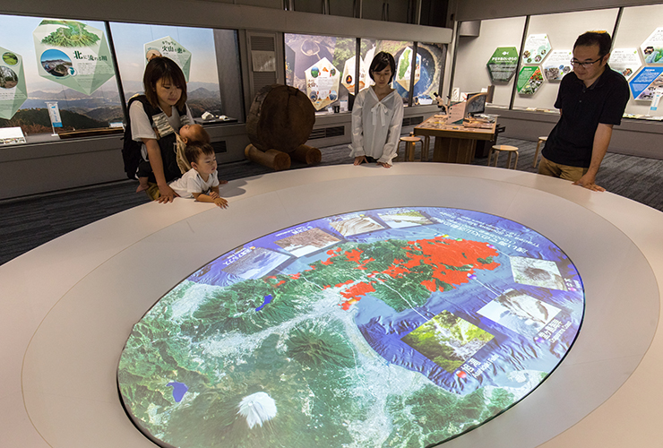 投影映射，了解伊豆跨越時空的形成