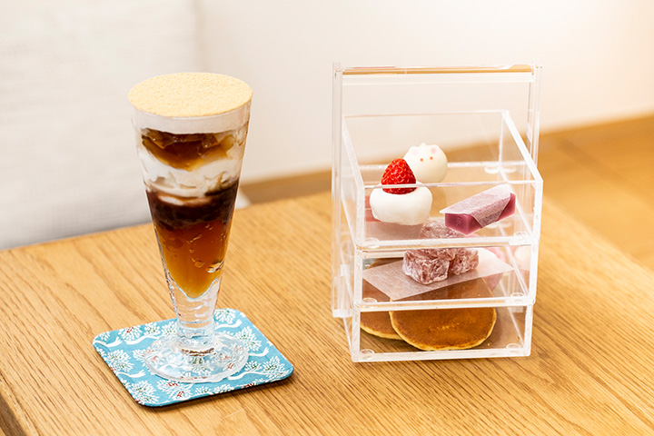 加賀棒茶和時菜子聖代880日圓，玉手箱JPY1280