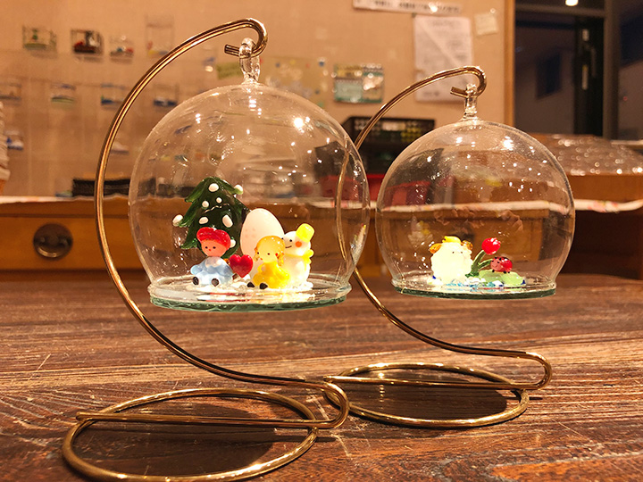 迷你圓頂創作體驗JPY1500（可放入內的微型玻璃需另行購買）