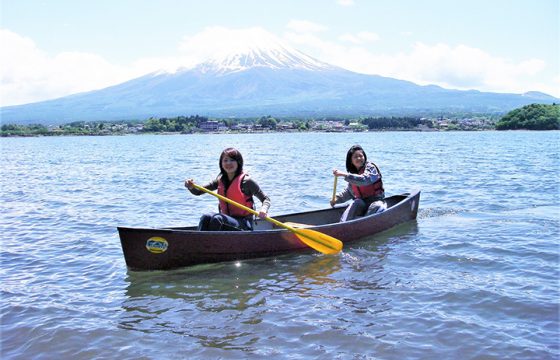 川口湖獨有的體驗體驗，俯瞰富士山