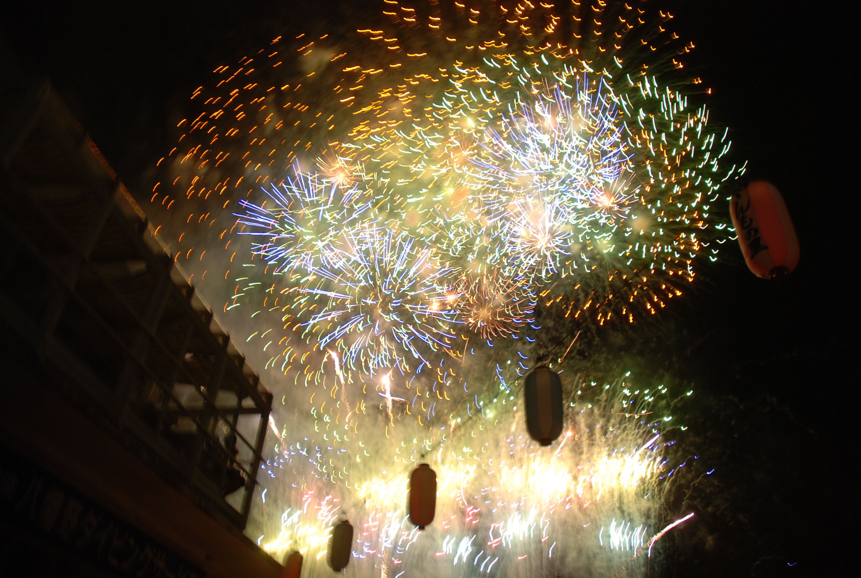 頭頂射出的動態煙火比賽