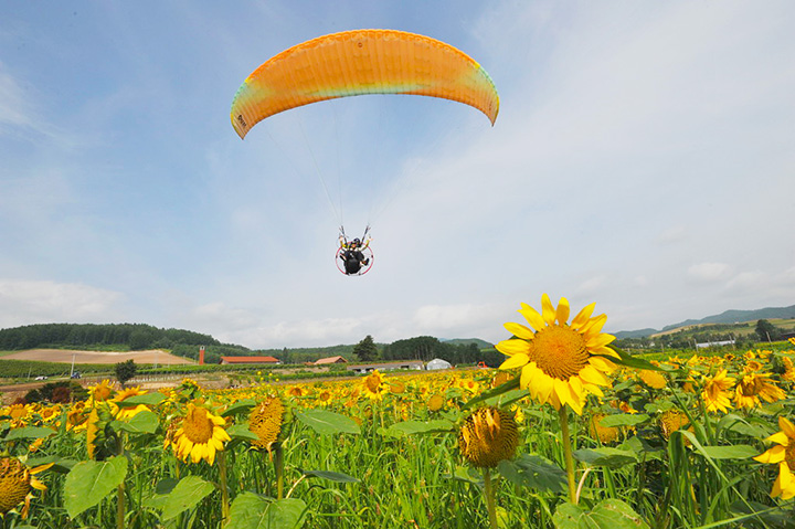由在富良野天空飛行了10多年的資深飛行員指導