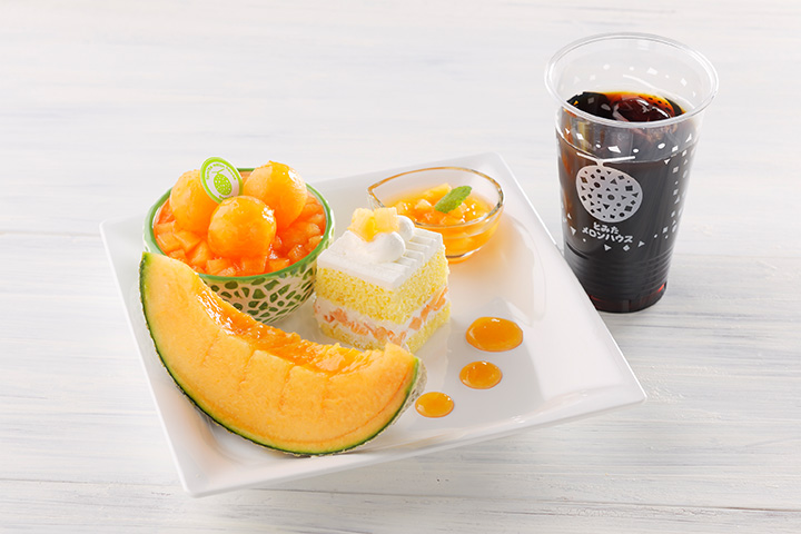 堂食限定「高級哈密瓜套餐」JPY1300