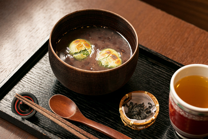 「草麻糬善齋」JPY1000。 加賀棒茶