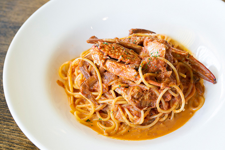 “洄游蟹番茄奶油意大利面”JPY1404