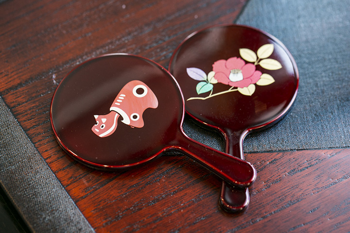 會津漆手鏡JPY1050~