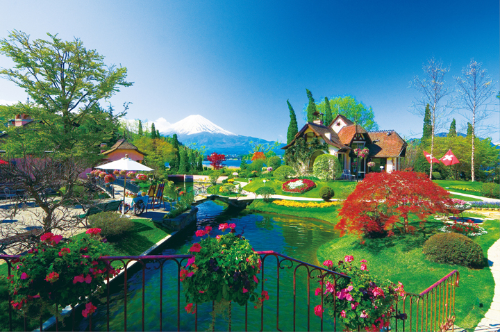 European cityscape, Mt. beautiful Fuji and flowers in each season can be enjoyed.