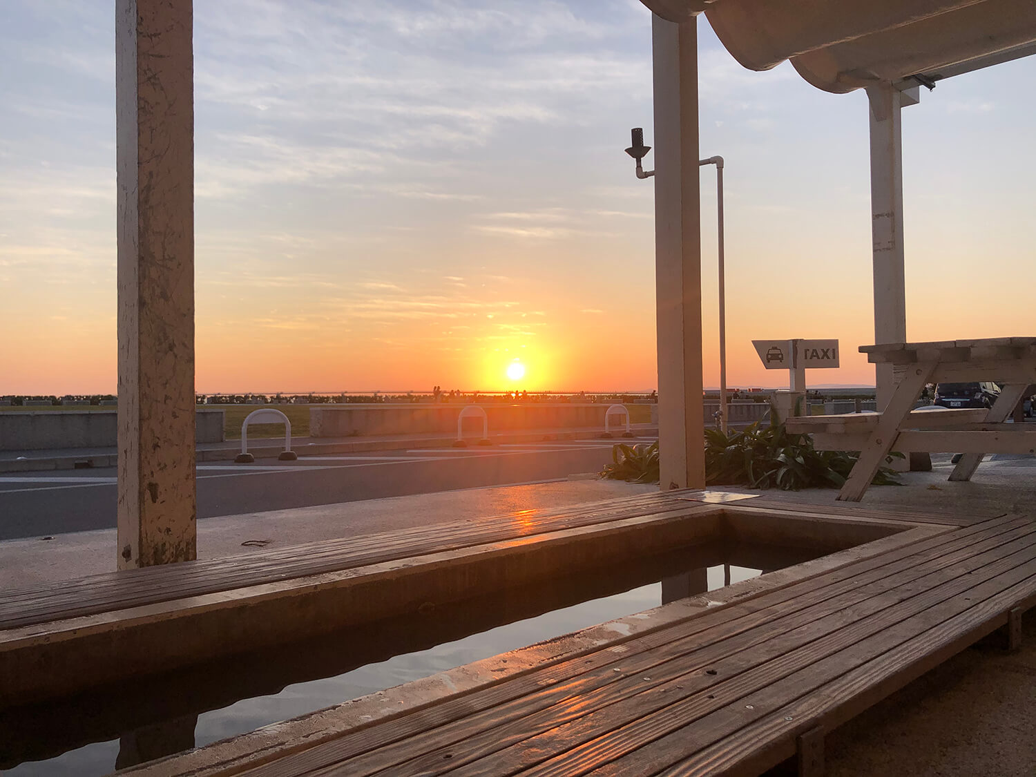 可以免費享受足浴。 我想在走累的時候使用它。