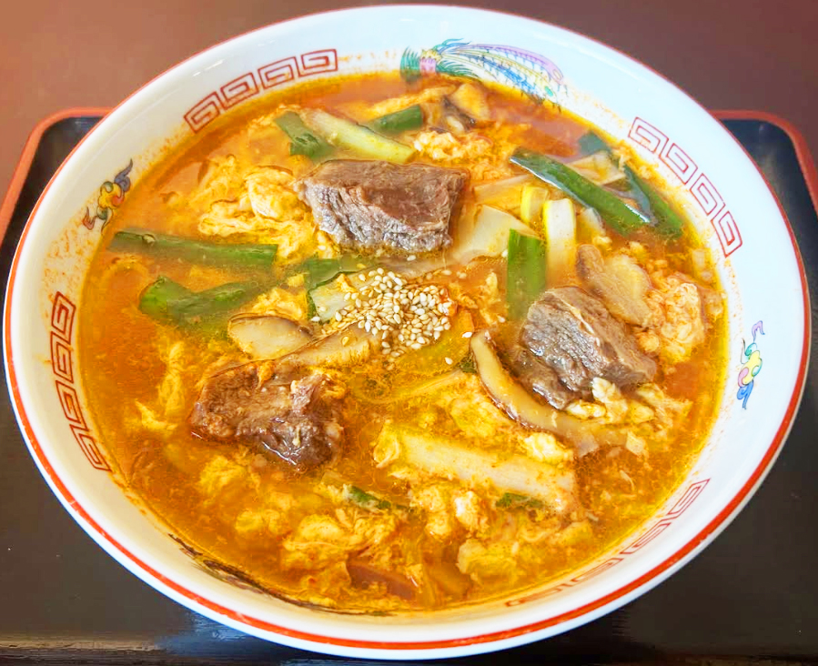  Kalbi Ramen: 1,250 yen (spiciness level can be selected for an additional fee)