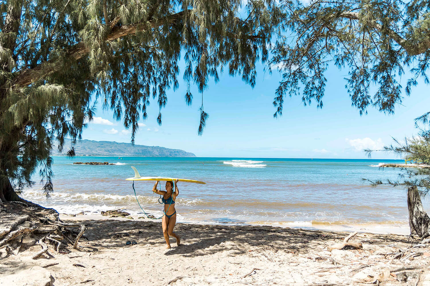 漂亮的衝孩是北岸的傳統。 您也可以在很多陰涼處放鬆身心。