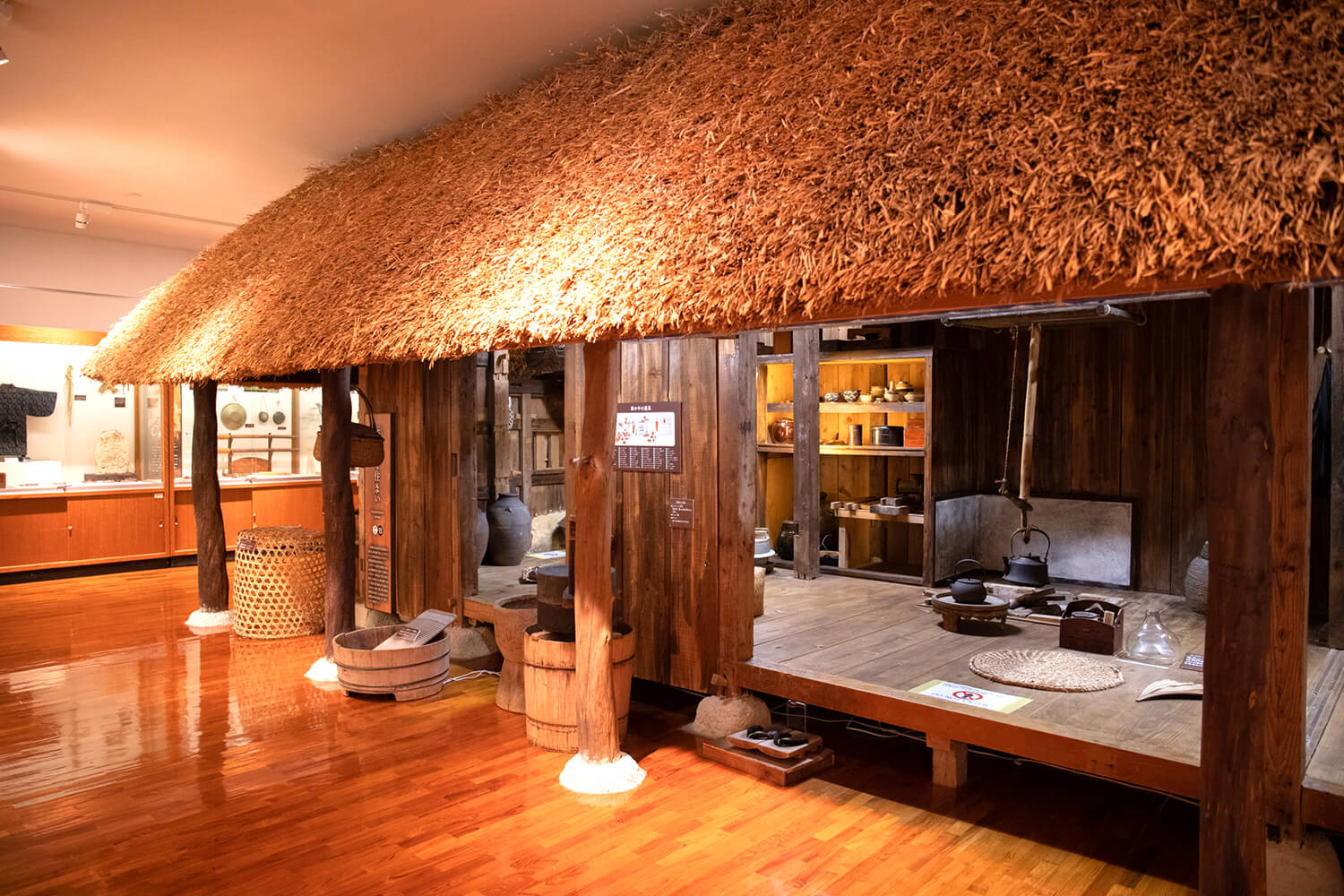 傳統的私人住宅被詳細再現到內部。