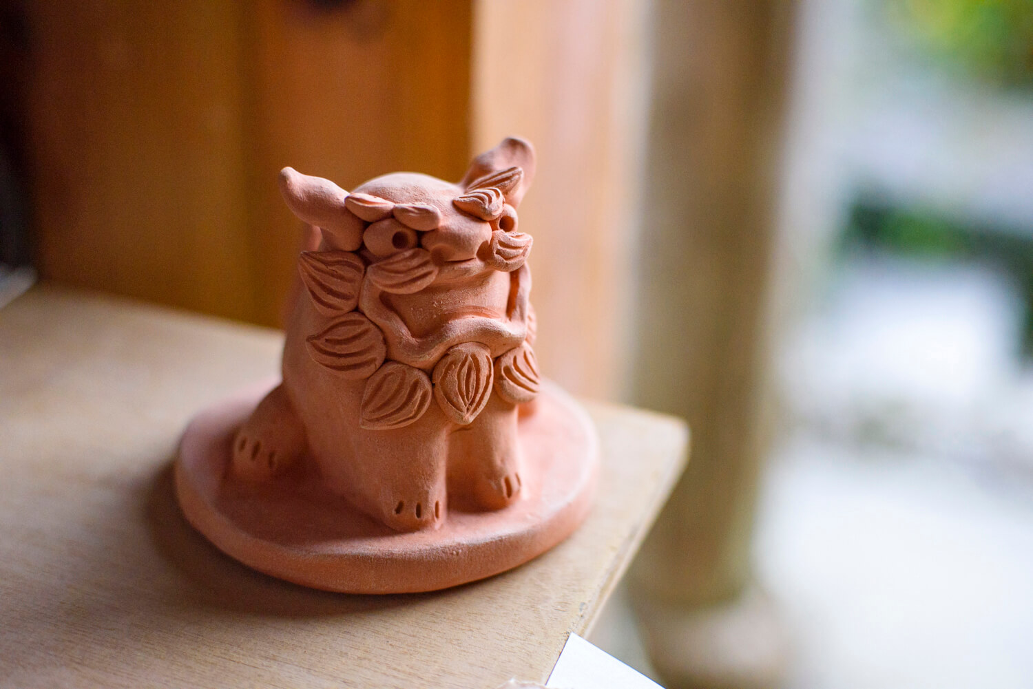 我自己製作的風獅爺的表情很可愛