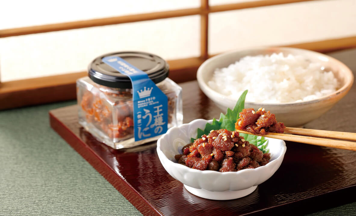 少量的米飯味道濃郁，非常適合作為米飯的佐餐或酒的下酒菜