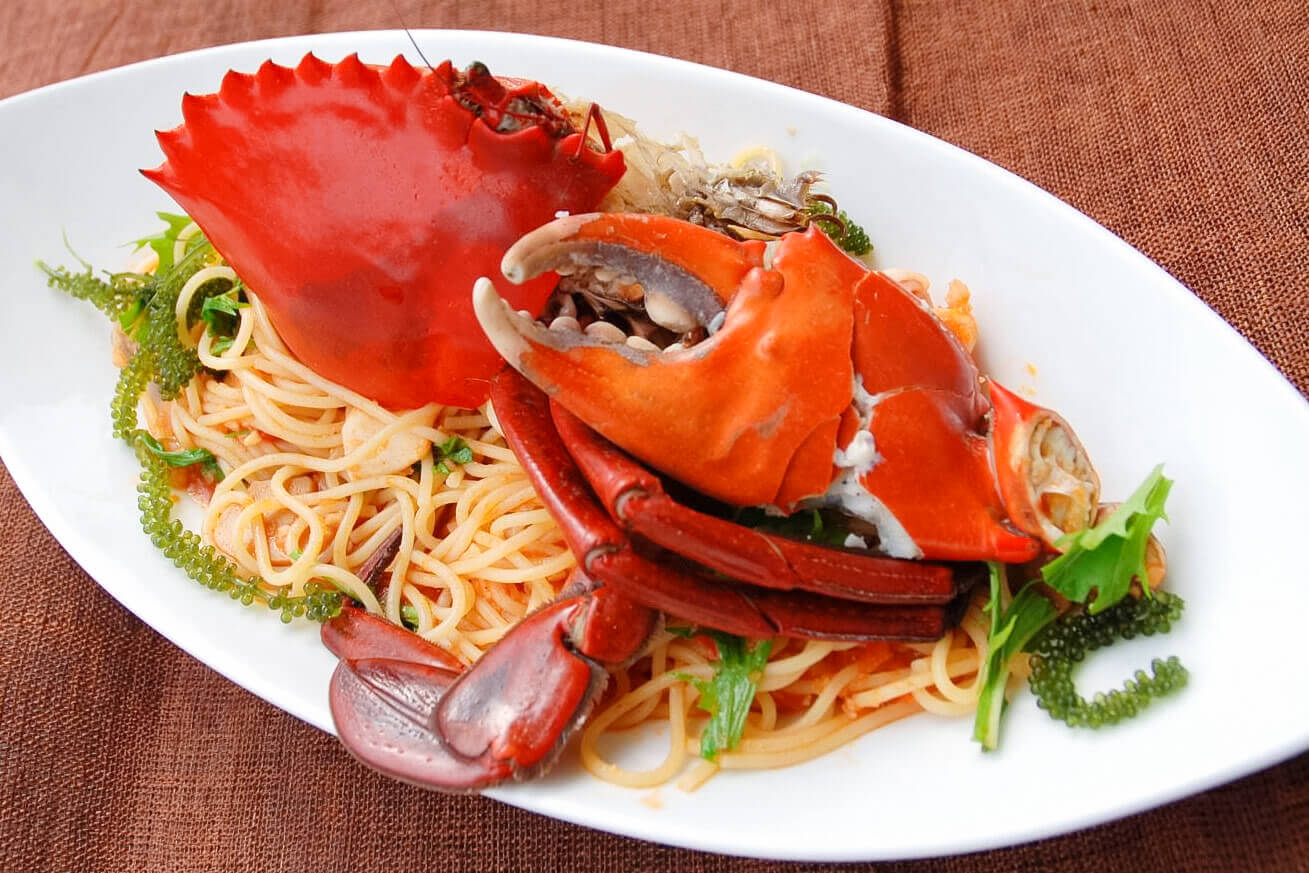 「比目魚義大利麵」（JPY1800）