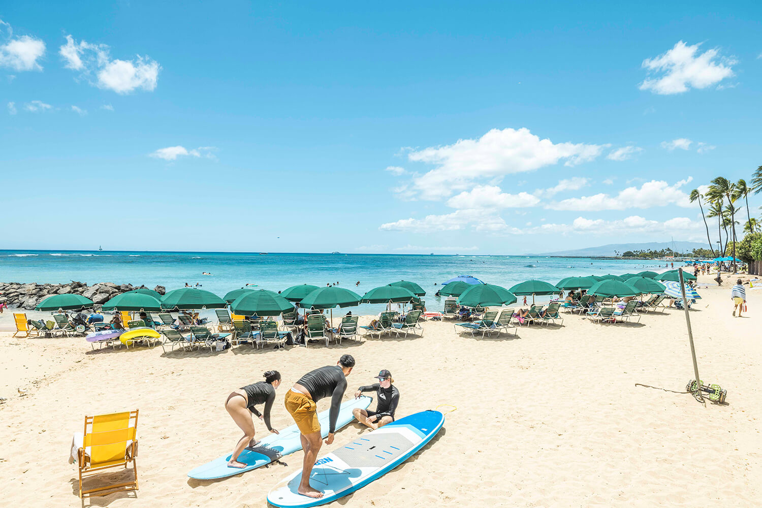 酒店还提供冲浪板租赁和课程服务。