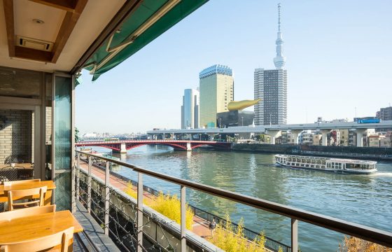 五家河畔咖啡館,享受東京的水邊風光