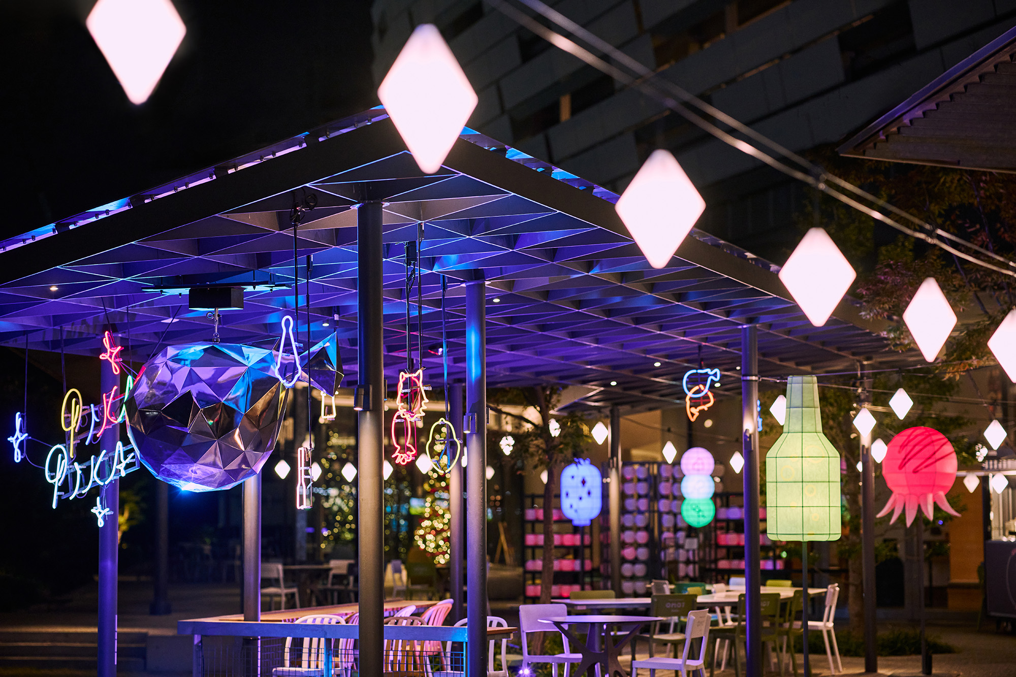 [OMO7 Osaka by Hoshino Resorts] OSAKA PIKAPIKA NIGHT  Spatial decoration.