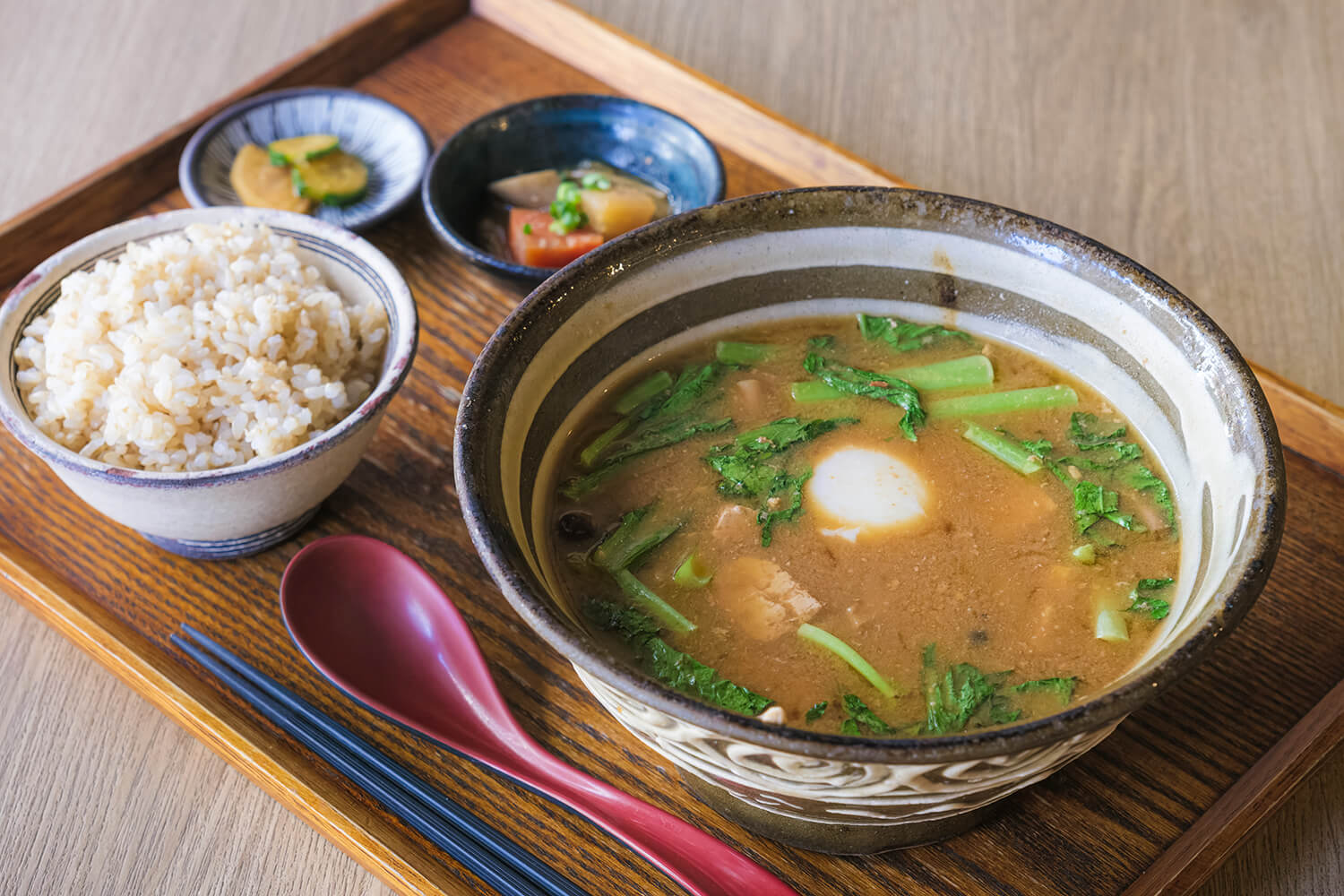 「配料豐富的味噌湯套餐」JPY1080