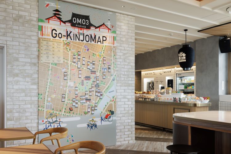 OMO3 淺草 by 星野集團「OMO Base」13樓的周邊地圖