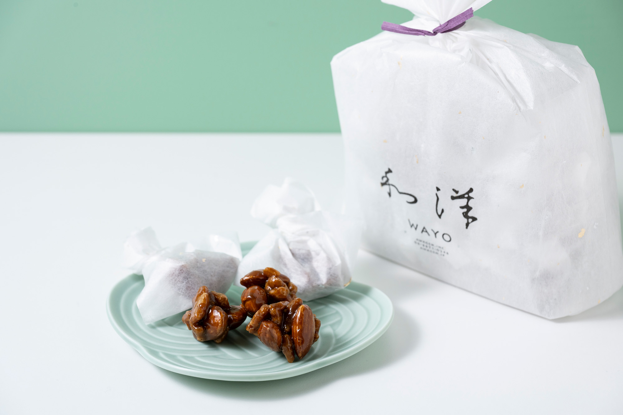 用柔軟優雅的和紙包裹在「日西合璧」的袋子裡（90克）