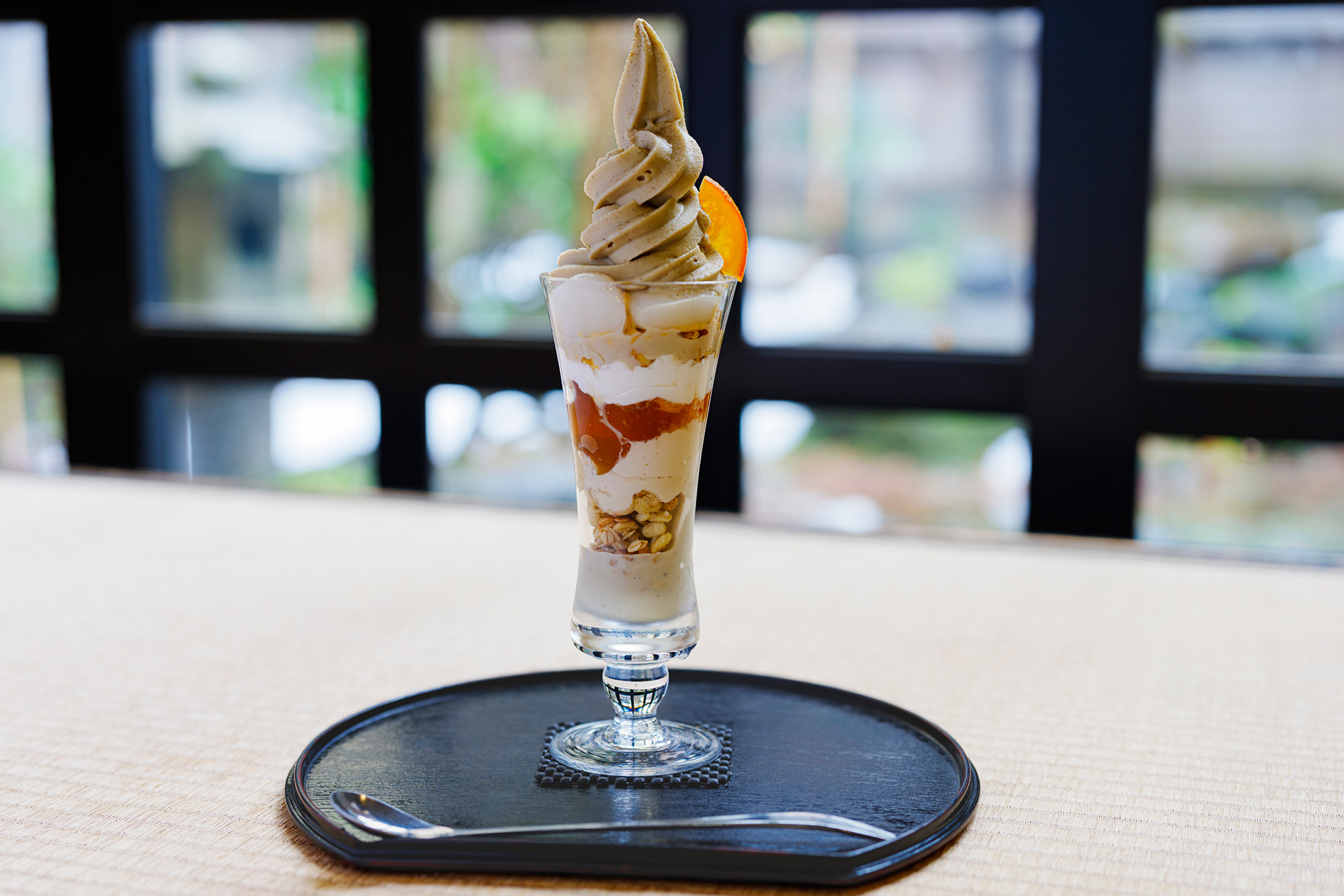  Kaga stick tea parfait