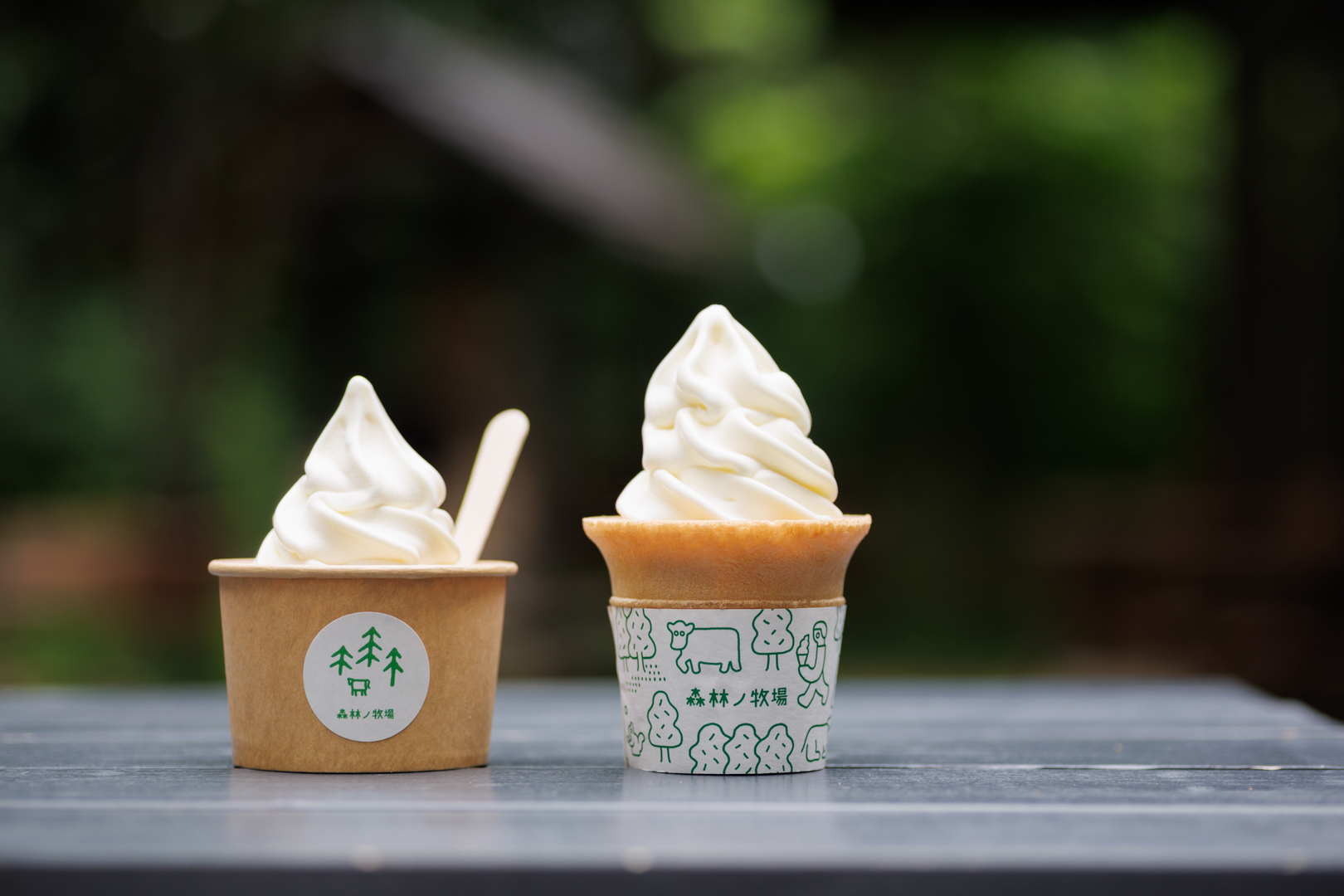 "Soft ice cream" 550 yen