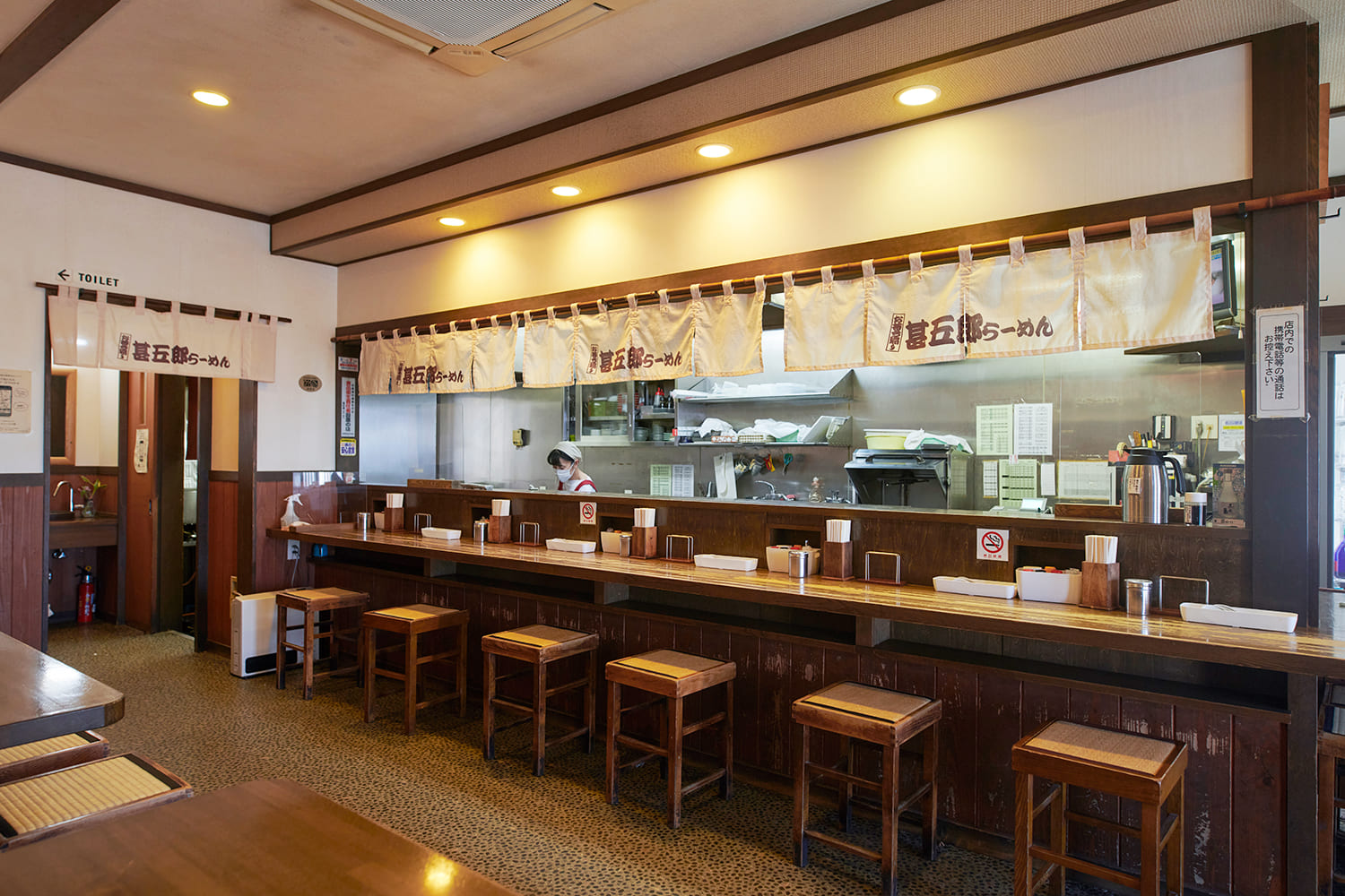  A ramen shop where lines are inevitable at lunchtime