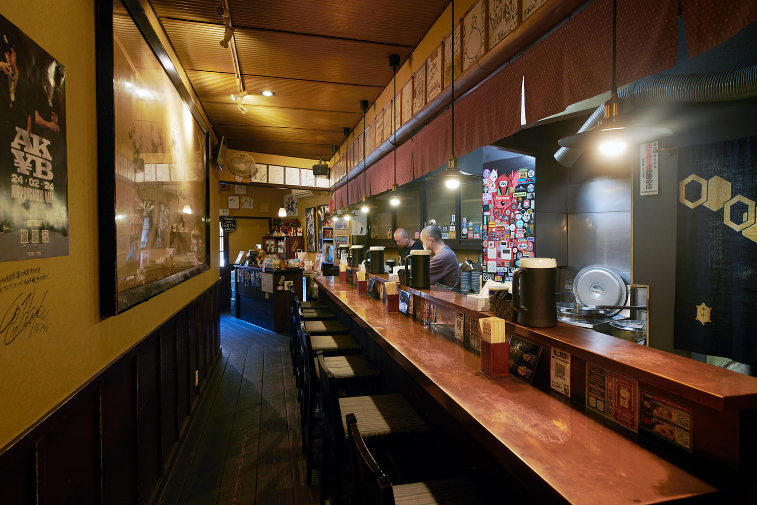  Opened in 2012. There are also table seats at the back of the counter.