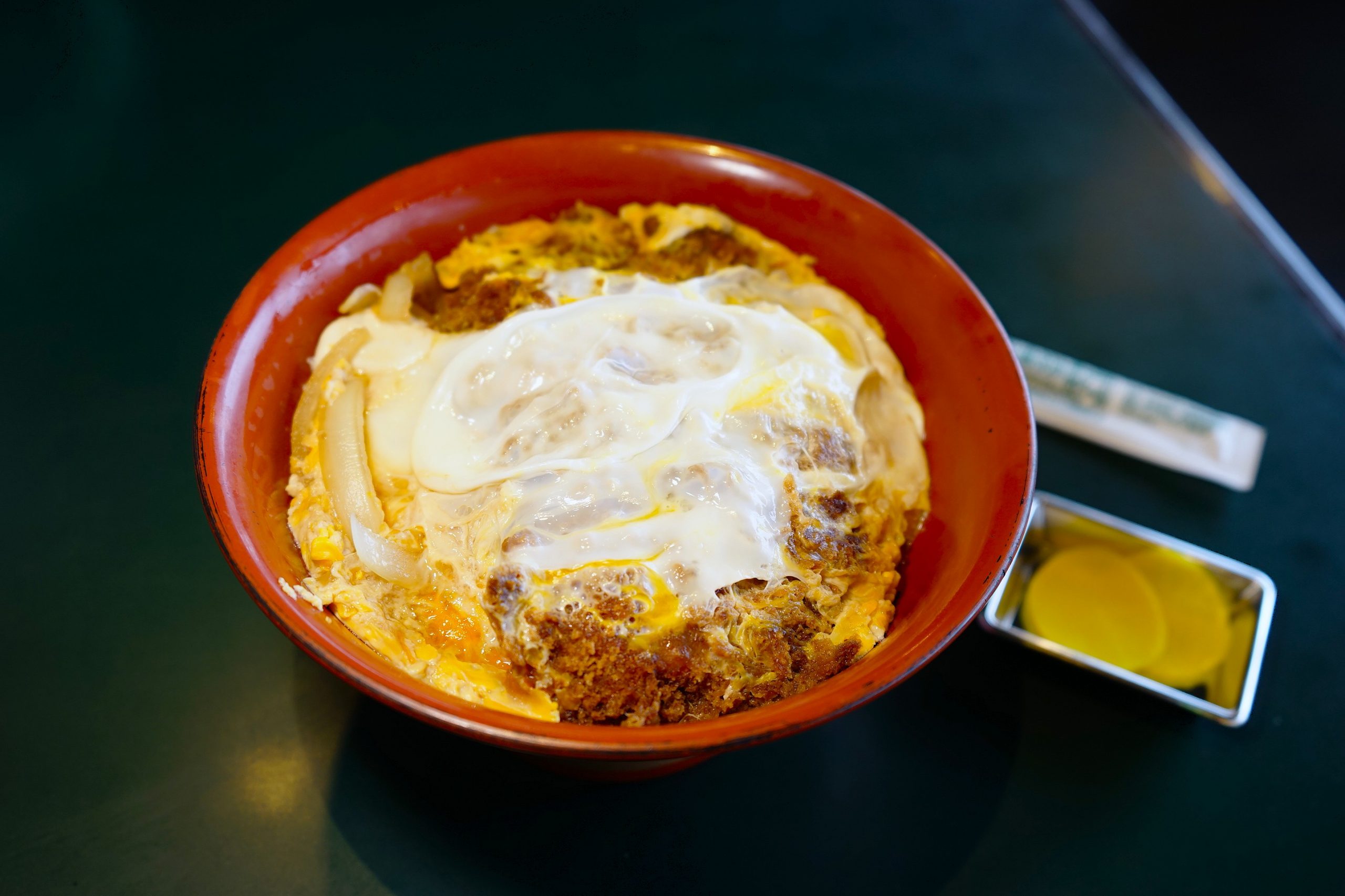  “Lucky Katsu Don” served in a large bowl