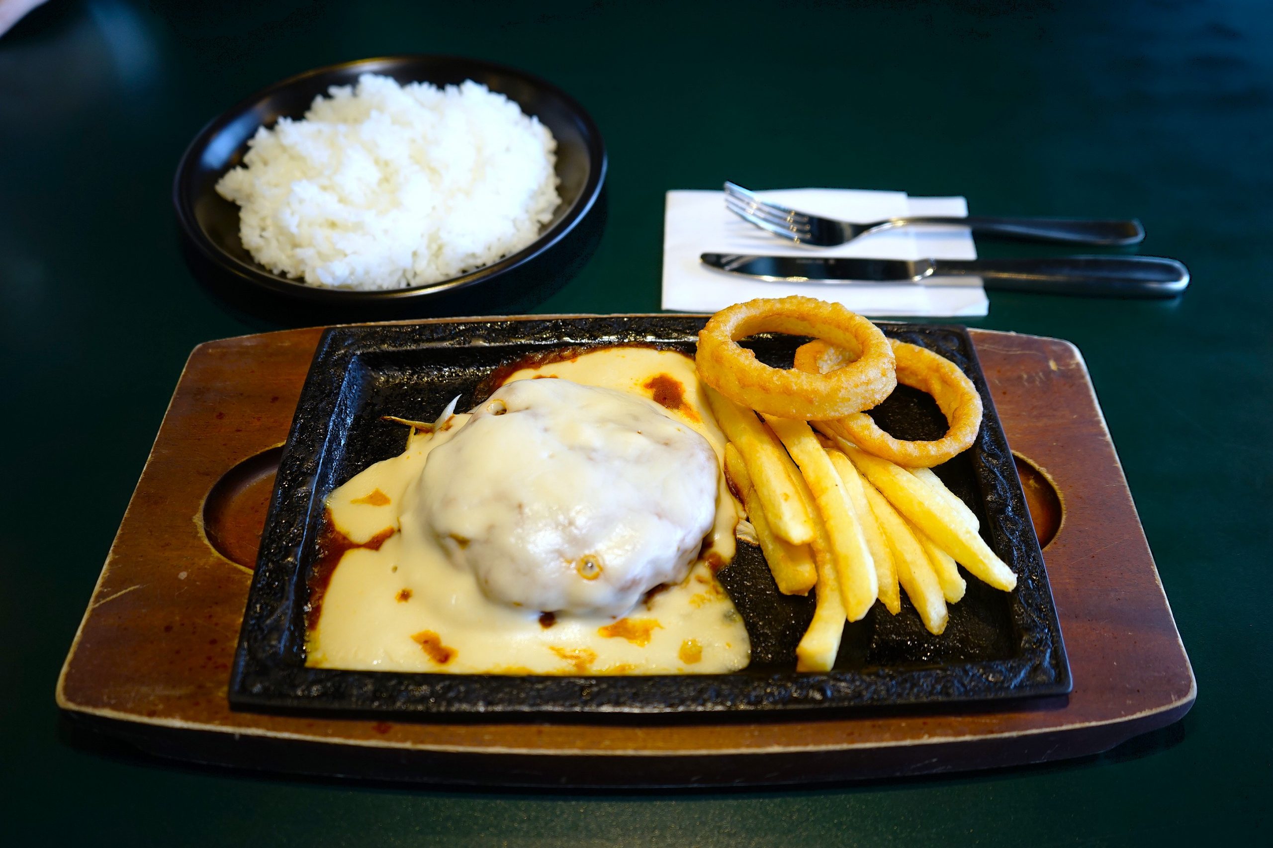  Hamburg Steak (with rice)