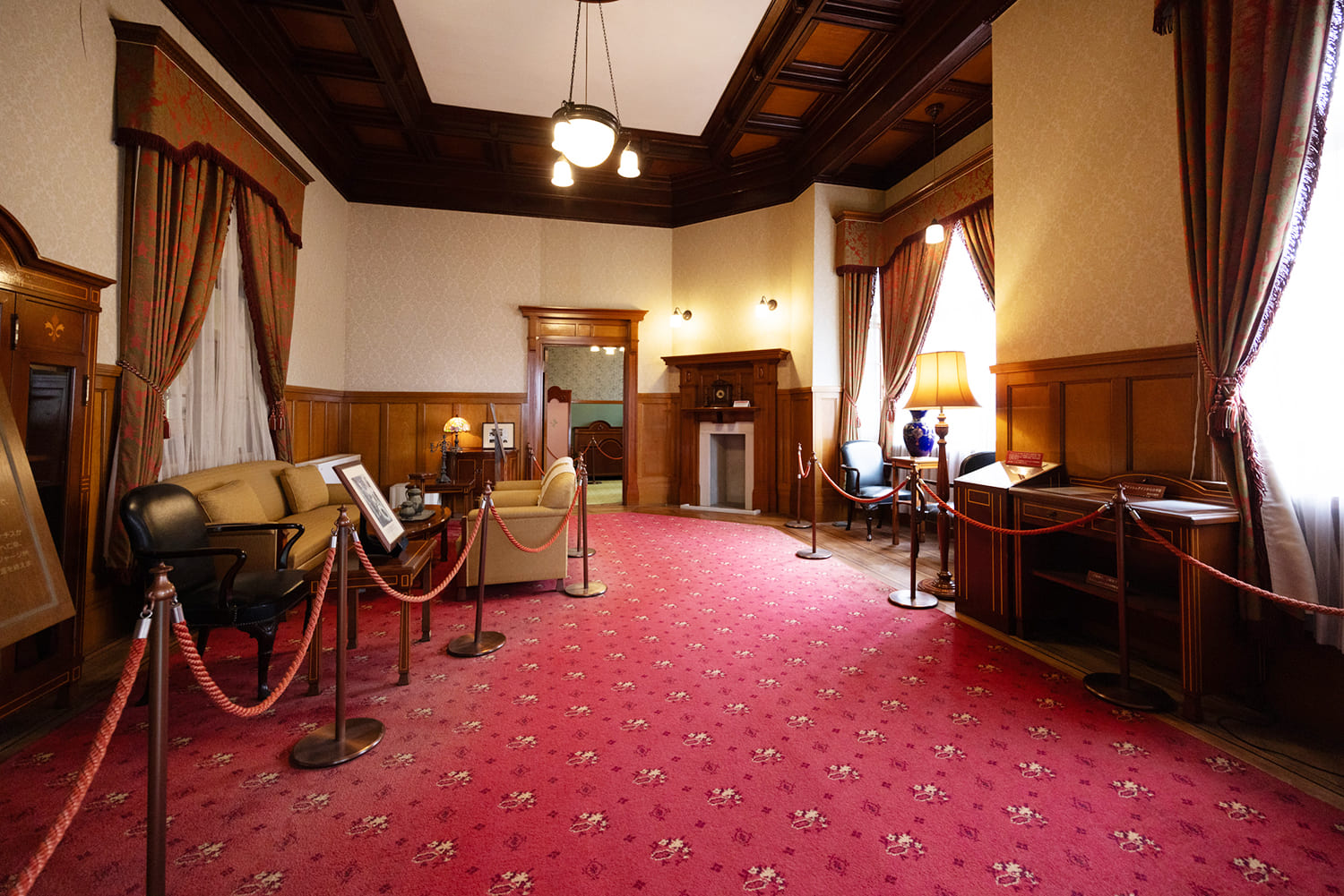  The room on the second floor where Einstein stayed. Beyond it are the bedroom, bathroom, and other rooms