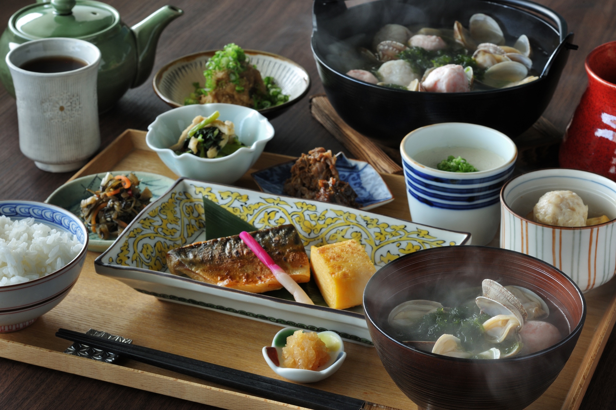大分名物「ごまだし海鮮汁」を味わう朝食膳