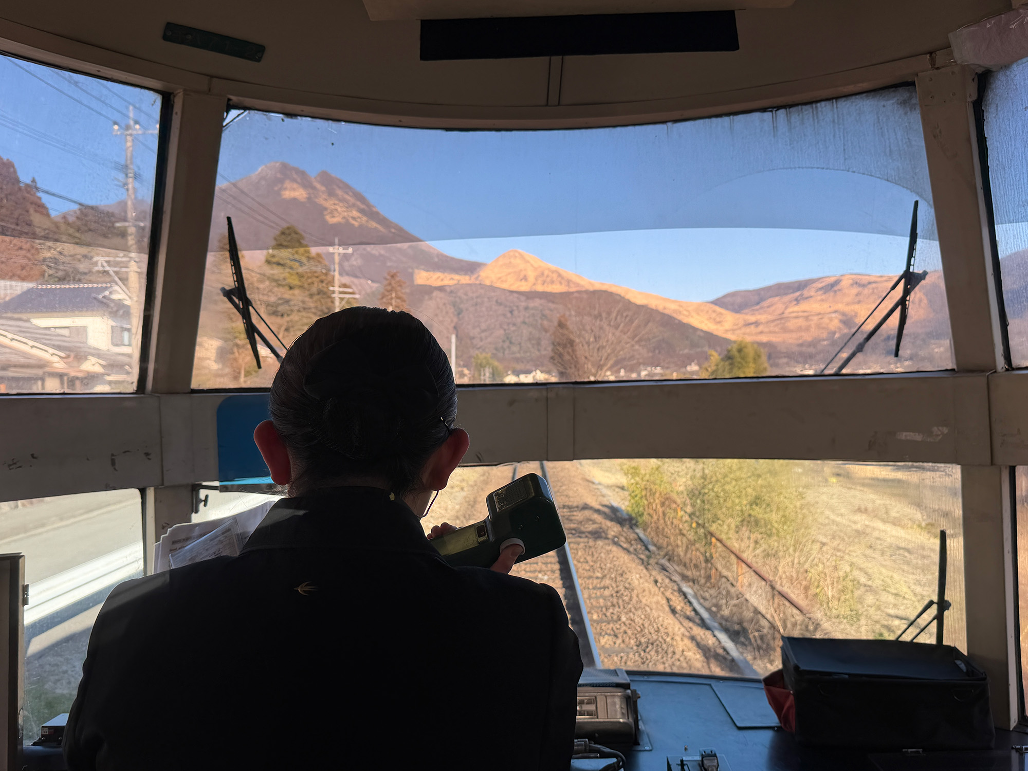 後展望から見える由布岳