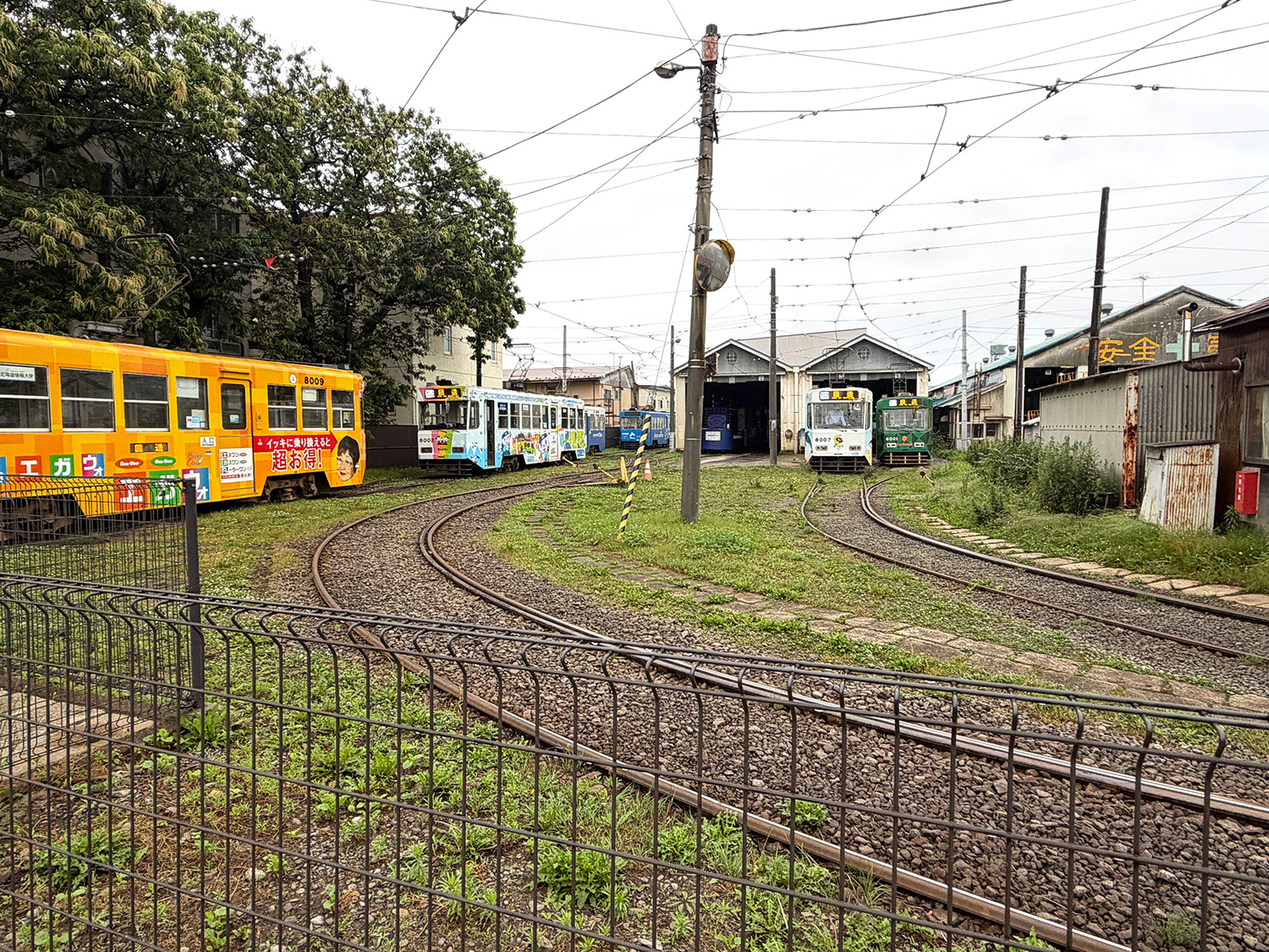 函館市電の車両基地、駒場車庫