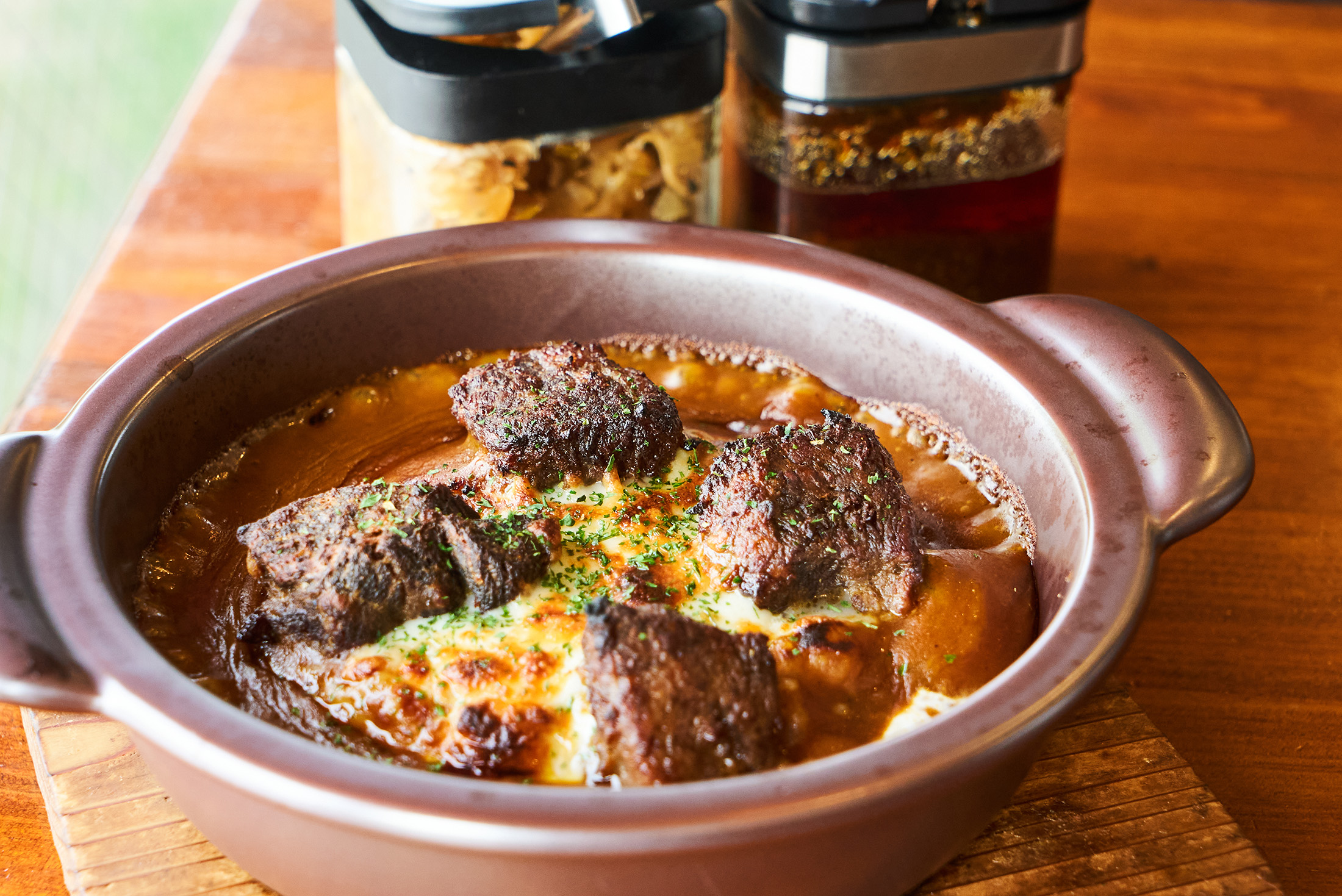 「九州産黒毛和牛の焼きカレー」は牛肉のホロホロ感がたまらない
