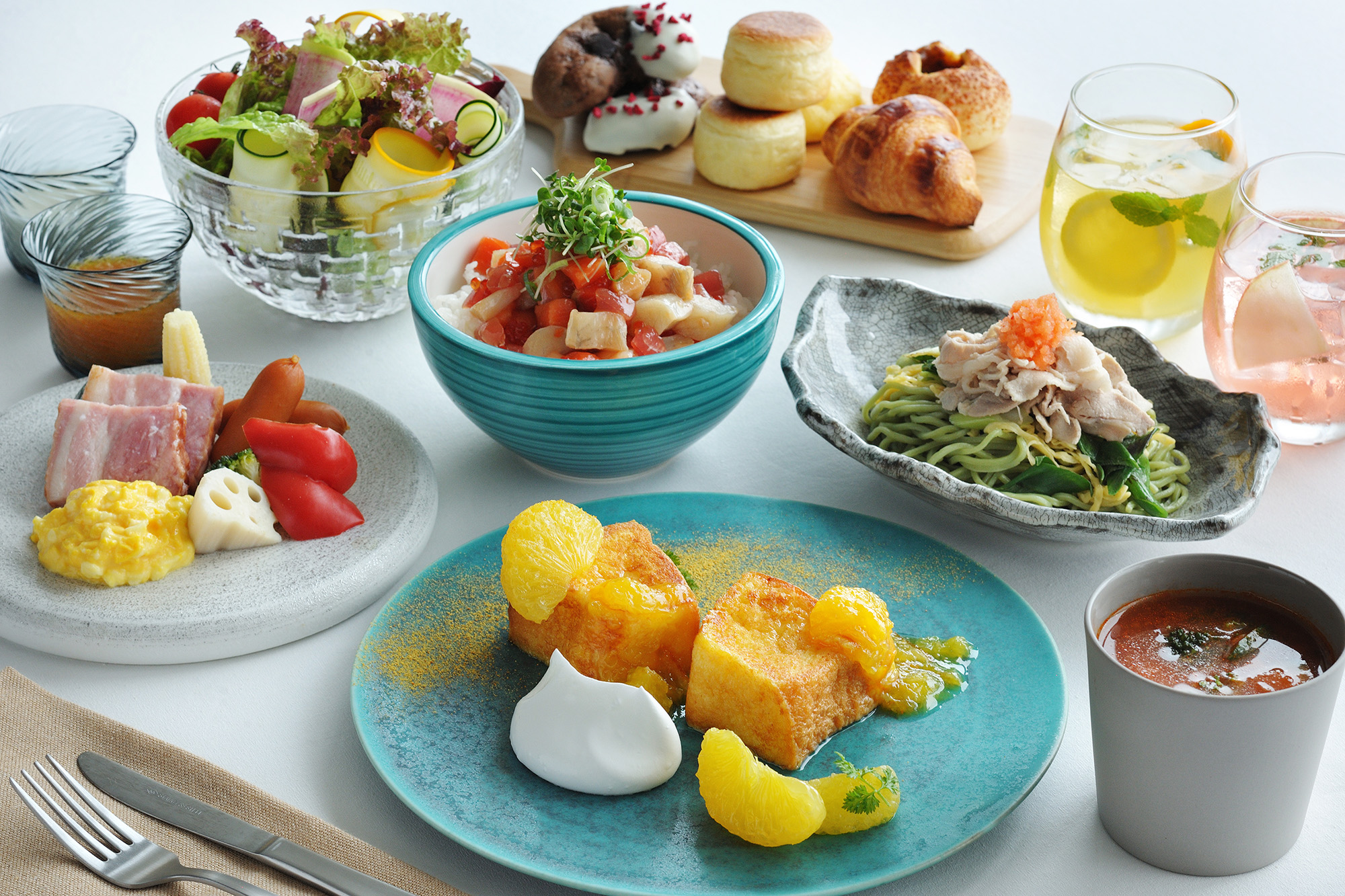 子どもも大人と同じ料理の中から好きなメニューを選んで楽しめる
