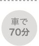 車で70分