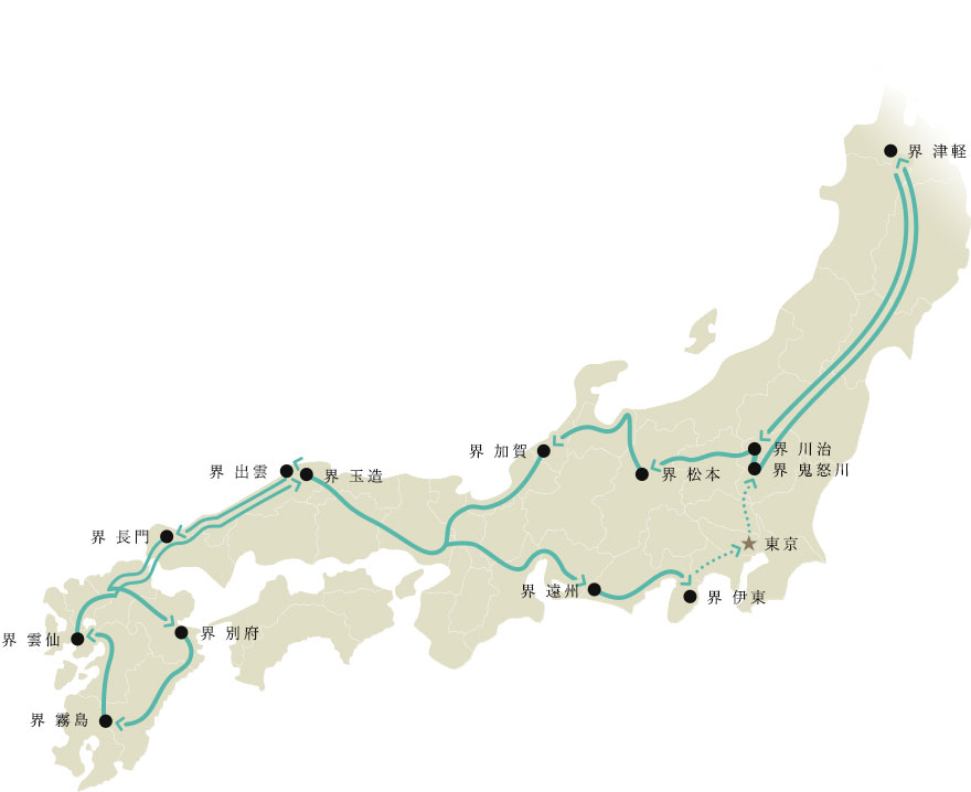 イメージ：EV日本周遊コース