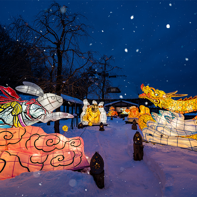 ねぶた雪灯り