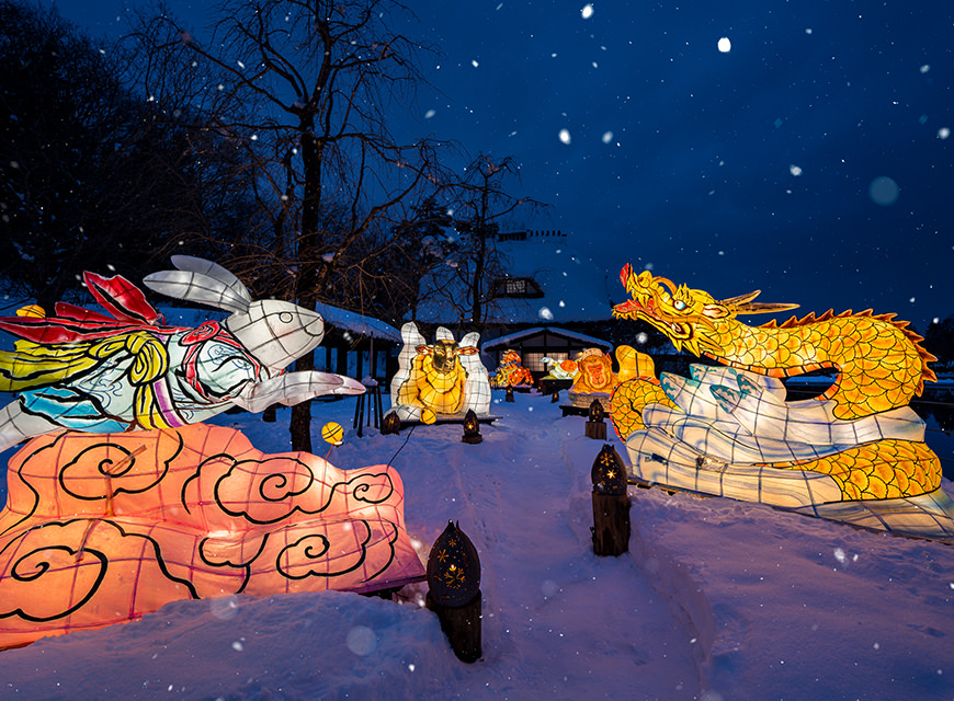 ねぶた雪灯り